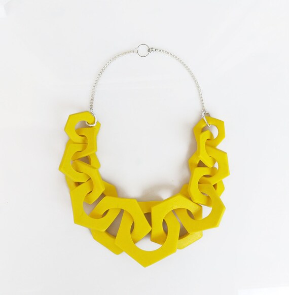 Chunky geometric best sale necklace