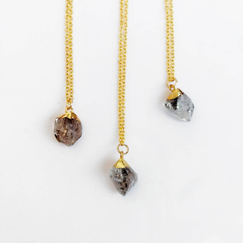 •AURORA• herkimer + gold necklace (various lengths)