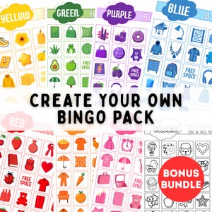 Printable Bingo Games Bundle | 30 Editable Classroom & Birthday Party Games + Holiday Fun | Instant Download