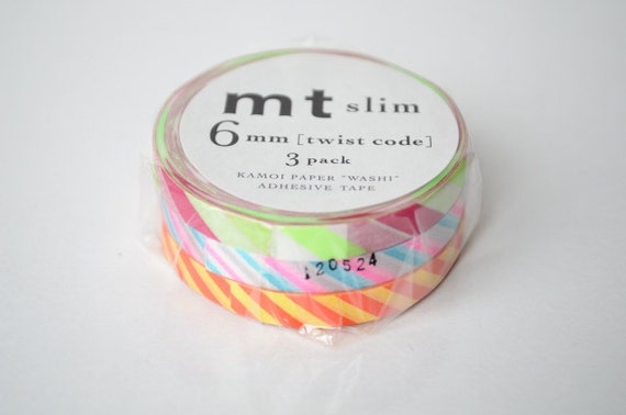  mt Slim Washi Tape - Very Slim A - 3 mm x 10 m - Set of 2