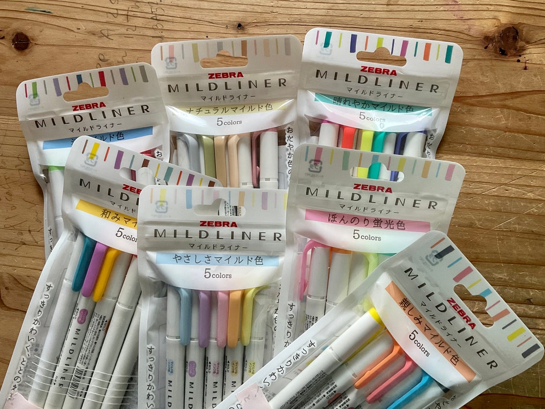 [Mildliner] Highlighter Pen Natural (set of 5 colors)