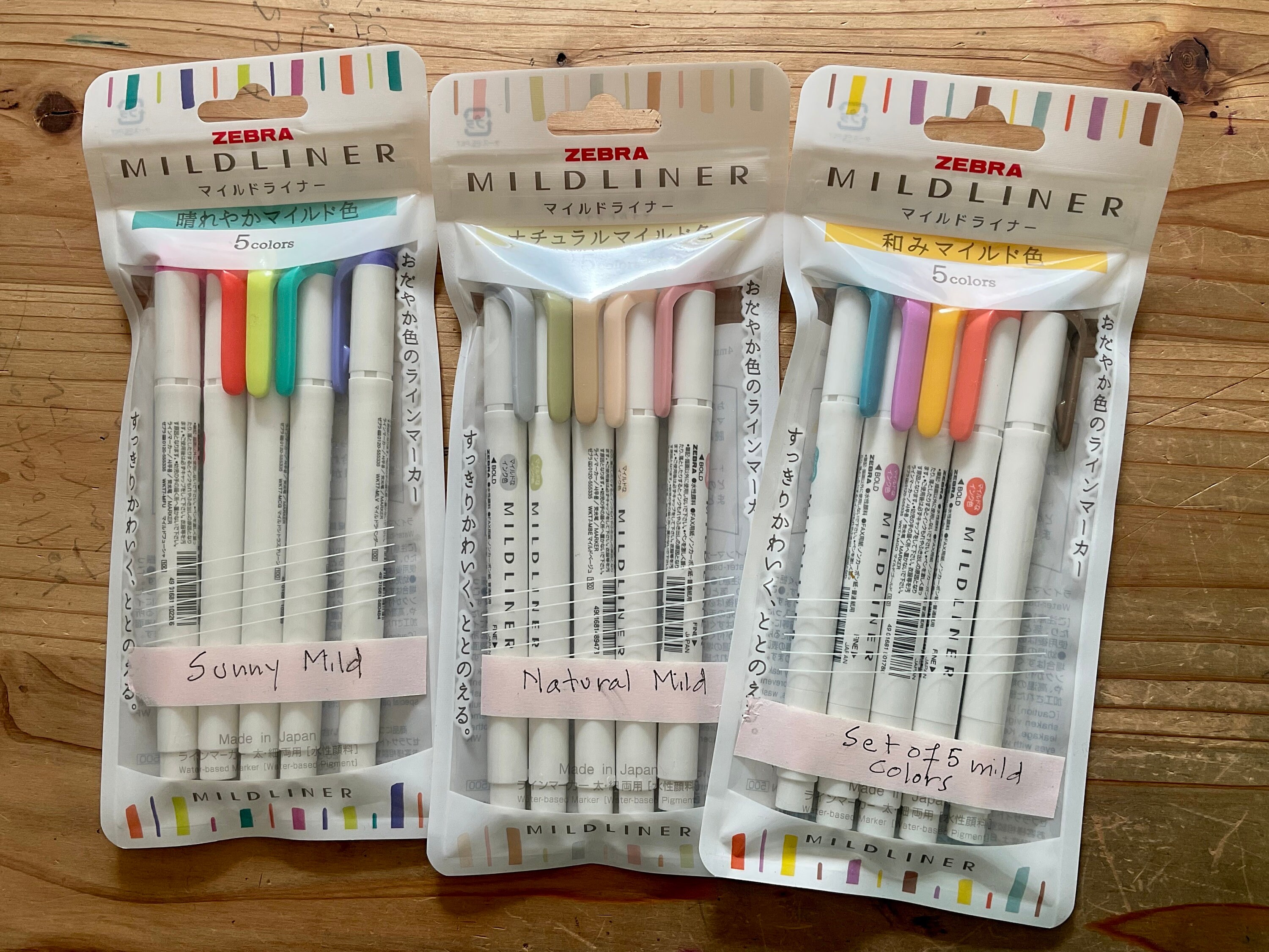  Zebra Pen Mildliner Highlighters, Double Ended Highlighter,  Broad And Fine Tips, Pastel and Neutral Colors Midliner Pens, 30 Pack :  Office Products
