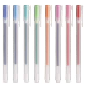 Muji 16 Colors 0.5mm Smooth Gel Ink Ballpoint Pen Knock Type Retractable  Zebra Sarasa Aluminum Barrel Refill Japan -  Italia
