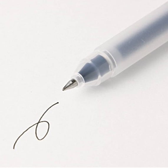 MUJI Gel Ink Ball Point Pen 0.38mm Black *10