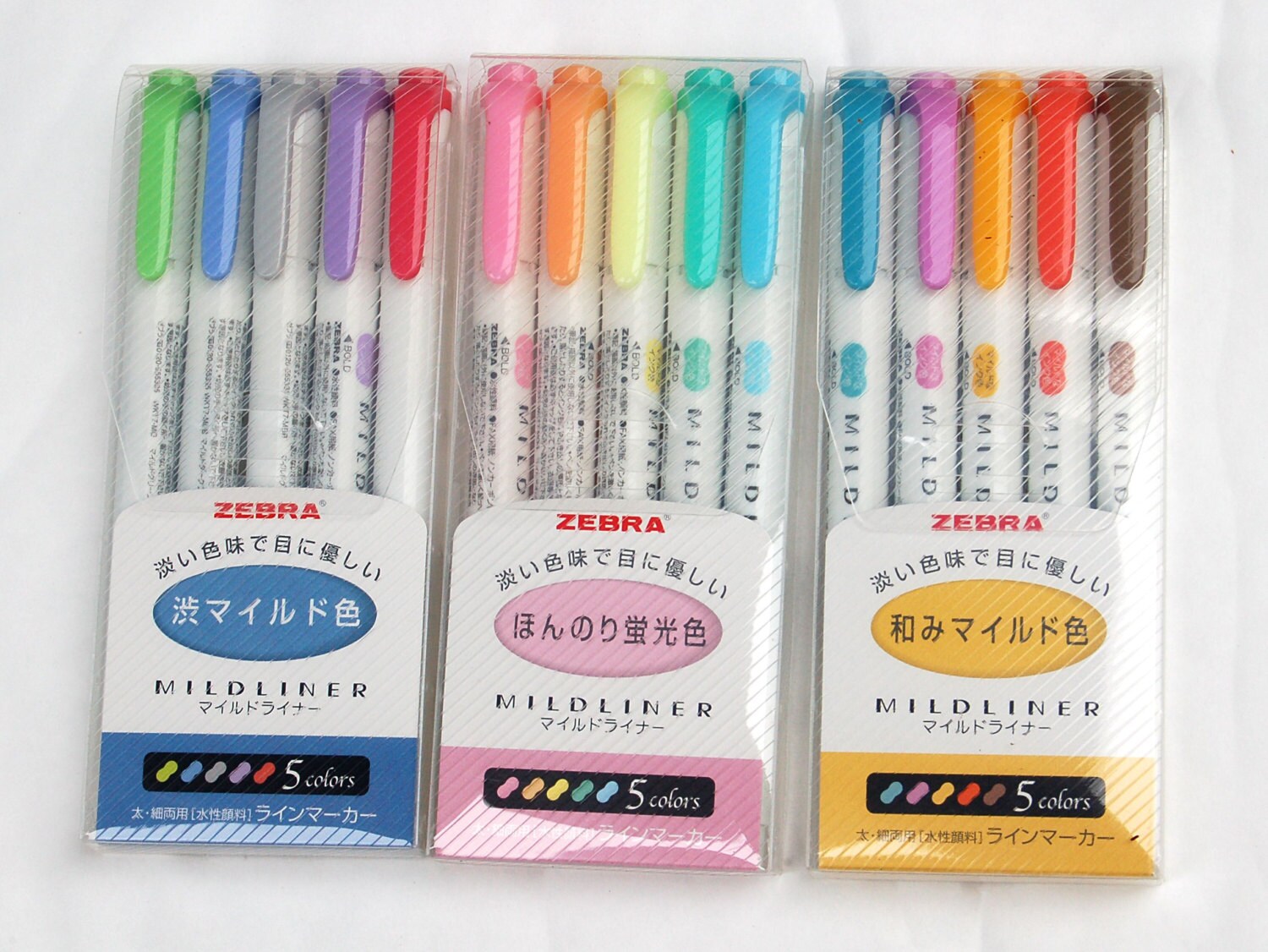 Zebra mildliner pens set, double sided zebra mildliner highlighter pe…