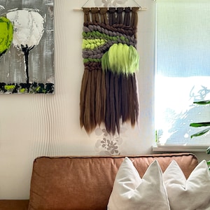 Arazzo da parete in lana, quadro da parete, decorazione da parete per la casa, arte da parete, arredamento moderno in lana, decorazione per la casa, lana cardata, arazzo da parete moderno