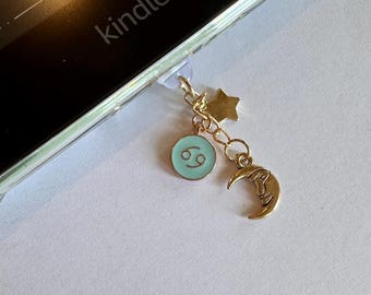 Kindle Charms, Kindle Accessory, Dust Plug Charm, Initial Charms, Bookish Charms, Kindle Dust Plug