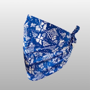 Rare Vintage CHRISTIAN DIOR Blue Floral Swim Coverup Pareo - 2000s Galliano Era Surf Chic - One size