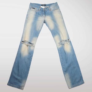 Y2K DOLCE & GABBANA Low-Rise Jeans - Vintage Italian Luxury (IT40)