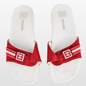 90s Sandals Chanel - Etsy