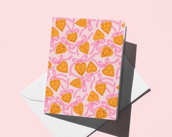 Friendship Charm Greeting Card: BFF, Besties - Galentine's Day