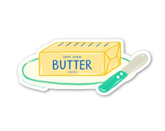 Butter Stick Vinyl Sticker