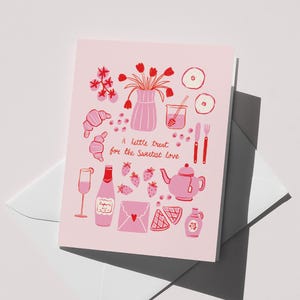 Sweet Treat Greeting Card: Romantic Card for Her