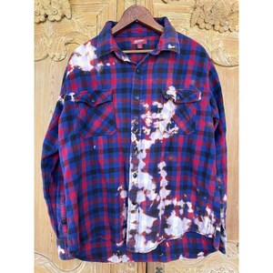 Floral Folk Art Flannel Shirt| Upcycled Oversized XL Flannel | Wearable Art image 7