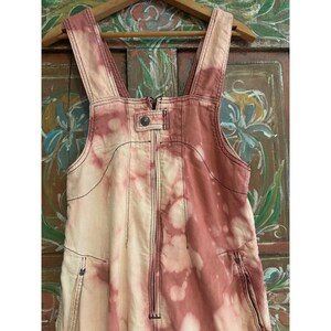 Upcycled Angel Jumpsuit XS Free People Pink Hand Distressed Cotton image 6