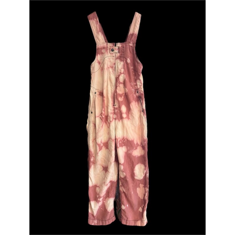 Upcycled Angel Jumpsuit XS Free People Pink Hand Distressed Cotton image 2