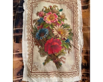 Distressed/ Reworked Flannel | Boho Floral Heritage| One of a kind Patchwork