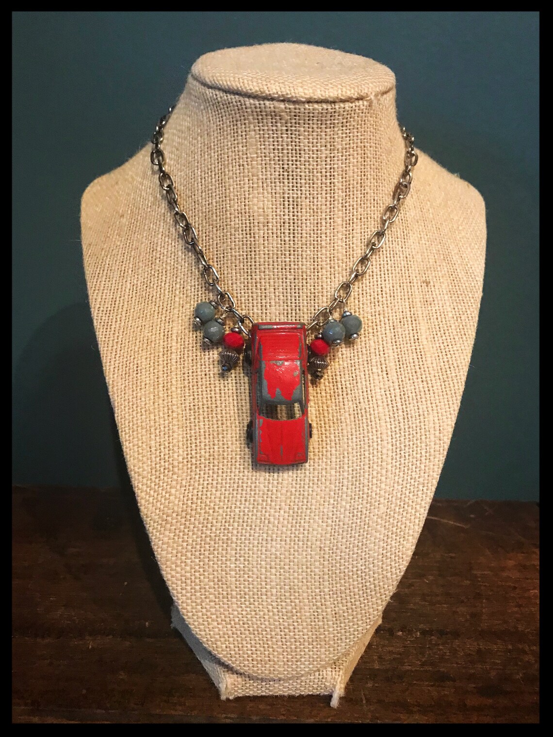Vintage Toy Car Necklace Etsy