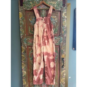 Upcycled Angel Jumpsuit XS Free People Pink Hand Distressed Cotton image 7