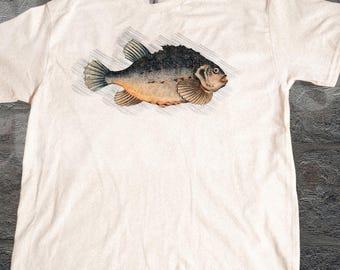Fish Tattoo Style Vintage 90s Tshirt, Retro Y2k Fisher Shirt, Fish Shirt For Men, Bass Lovers, Fisher Gifts, Ocean Apparel, Fly Fishing Gift