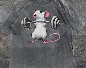 Gym Rat Funny Vintage 90s Style T-Shirt, Unisex Retro Gym Graphic Tee, Pump Cover Rat Shirt, Gym Lovers Gift, Funny Gym Meme Shirt, Rat Tee