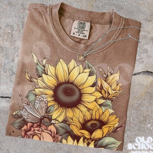 90s Sunflower Shirt - Etsy