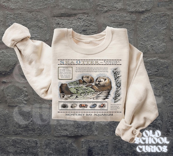 Vintage Replica Otter Sweatshirt, Monterey Bay Aquarium otter sweater,Tayl'or otter sweatshirt, Sea otter sweatshirt, The Life Of A Showgirl
