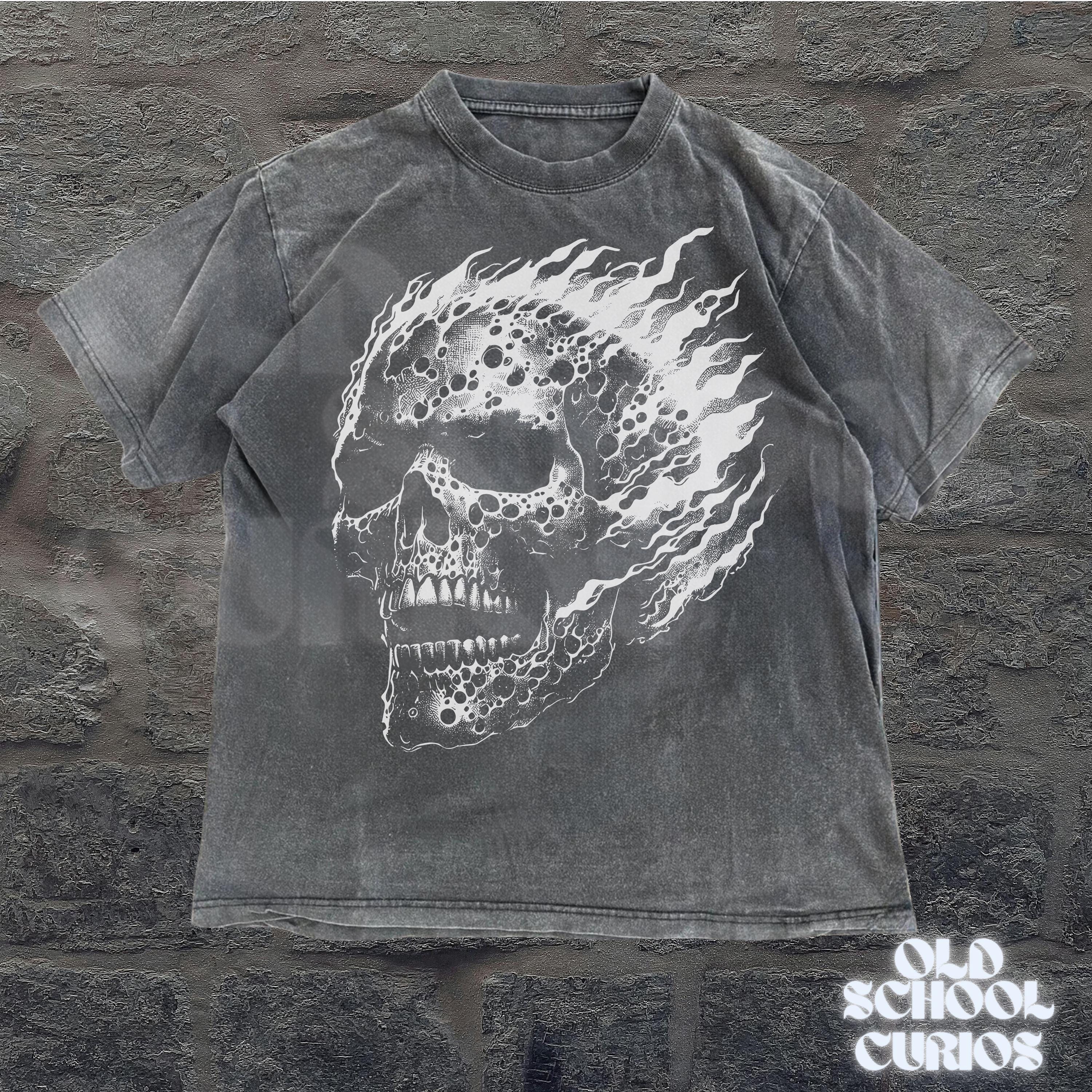 2000s Skull Shirt - Etsy