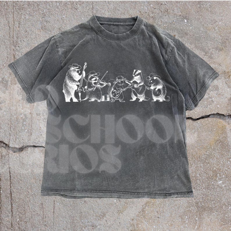 Comfort Colors® Animal Band Shirt, Funny Forest Animals Playing Instruments Shirt, Vintage Music Lover Gift, Cute Animal Graphic T-Shirt bild 7