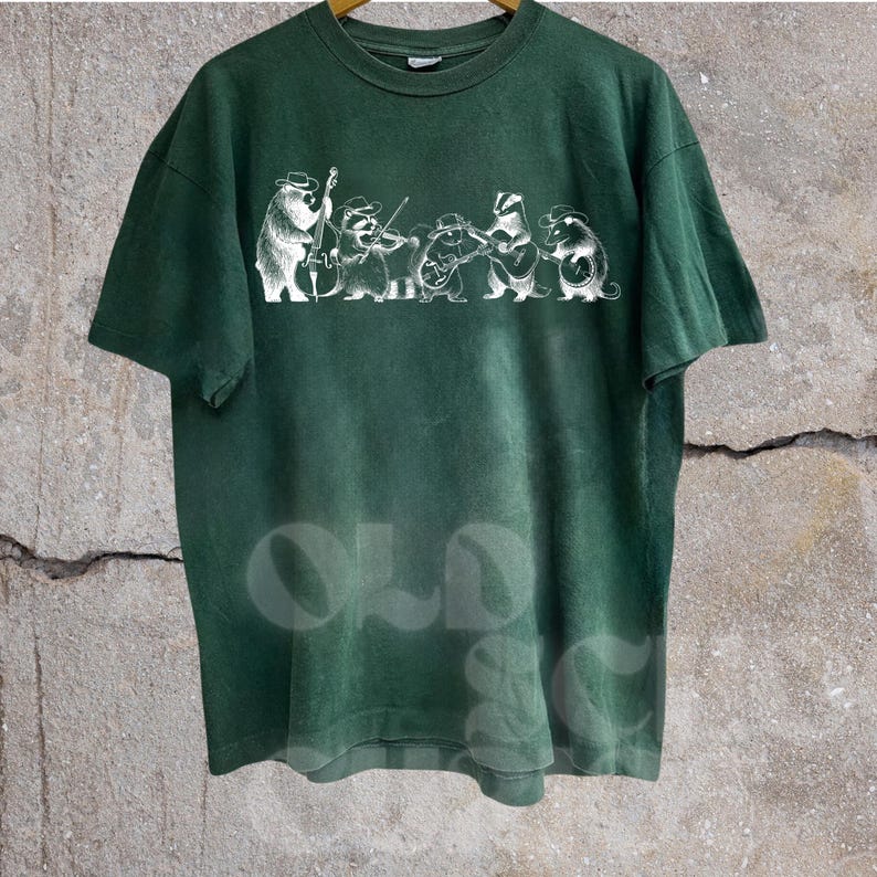 Comfort Colors® Animal Band Shirt, Funny Forest Animals Playing Instruments Shirt, Vintage Music Lover Gift, Cute Animal Graphic T-Shirt bild 6
