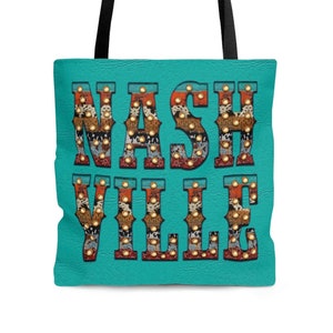 Western Nashville Tote Bag, Bachelorette Party Bag, Girls Trip Canvas Bag, Gift for Her, Country Shopping Bag, Birthday Gift Tote Bag