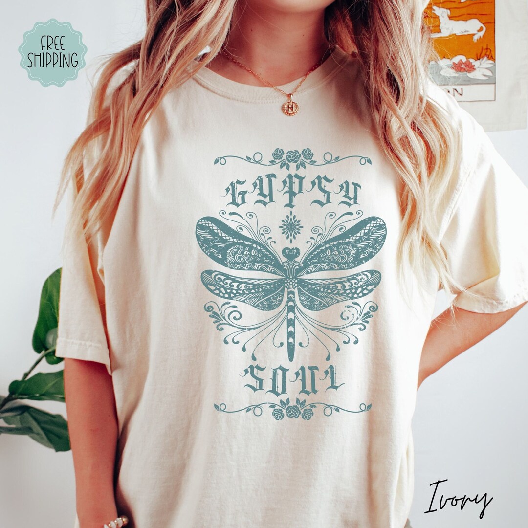 Gypsy Soul Shirt Boho Gypsy Shirts Woman Gypsy Free Spirit T Etsy