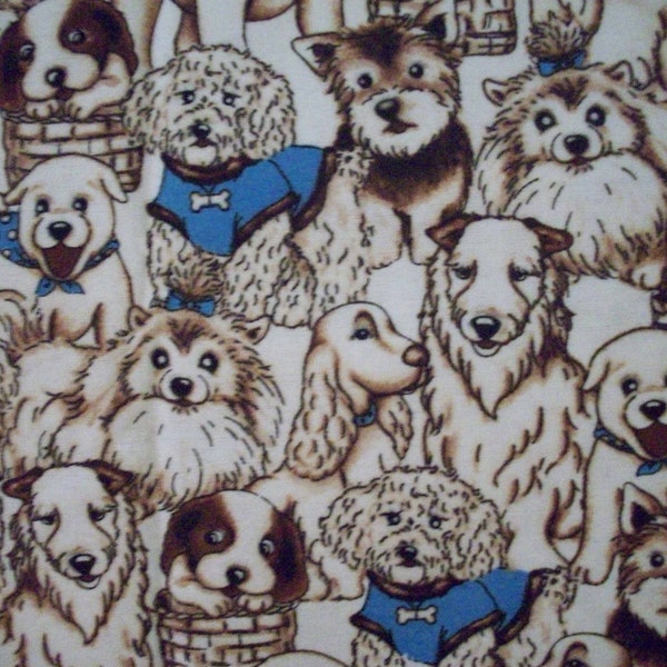 Flannel Pillowcase Dogs