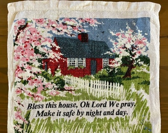 1979 Linen Calendar Towel - Bless This House