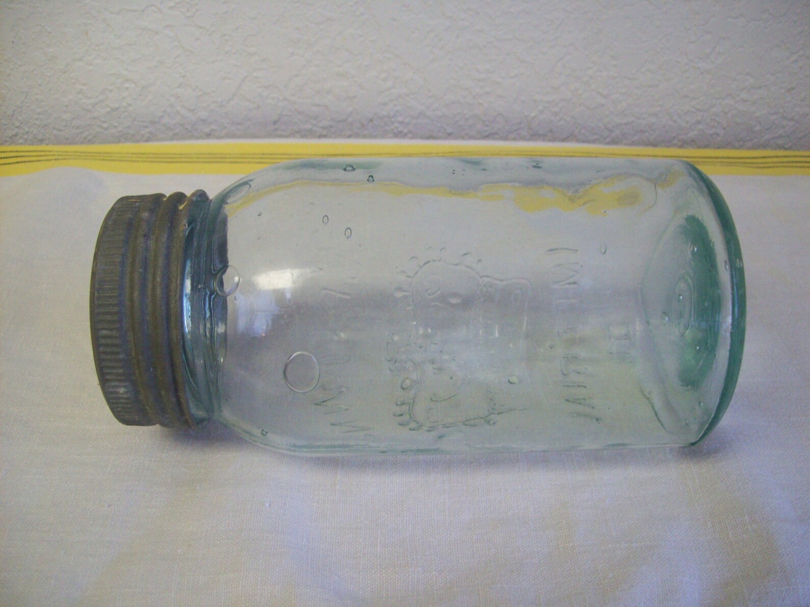Aqua Crown Imperial Canning Jar Etsy