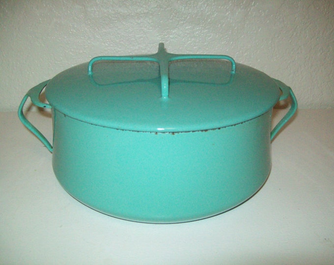 Vintage Turquoise Dansk Dutch Oven Mid Century Modern Design Etsy