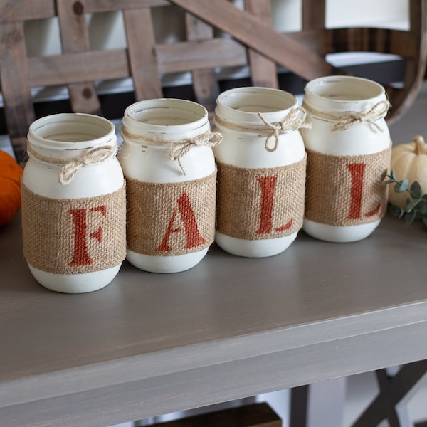 Rustic Fall Decor - Fall Table Decor - Thanksgiving Centerpieces - Orange Home Decor  - Fall Kitchen Decorations - Mantel Entryway Decor