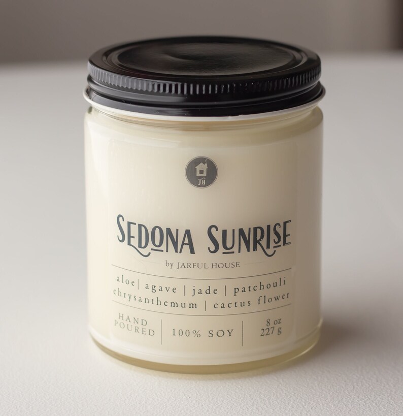 Sedona sunrise soy candle