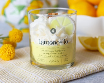 Lemoncello Dessert Candle, Scented Soy Candle, Mother's Day Gift