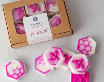 Fig Delight Scented Wax Melts, Natural Coco Wax Tarts, Sweet Scent Fig Jasmine Musk Moss, Mothers Day Gift, Teacher Appreciation Gift