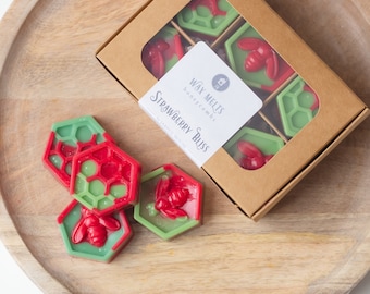 Strawberry Bliss Wax Melts -Sweet Coco Wax Tarts Mango Passion Fruit Guava