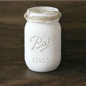 Painted Mason Jar for Wall Sconces - Hanging Mason Jar Vase - Farmhouse Decor - Farmhouse Sconces Replacement Jar