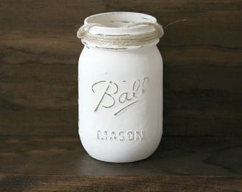 Painted Mason Jar for Wall Sconces - Hanging Mason Jar Vase - Farmhouse Decor - Farmhouse Sconces Replacement Jar