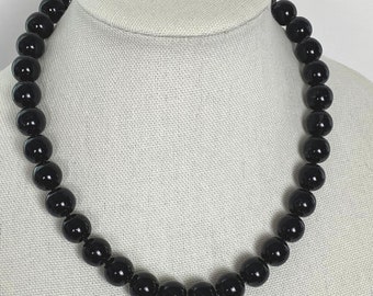 Single or Double strand black pearl necklace