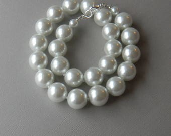 Big Pearl Necklace | Etsy