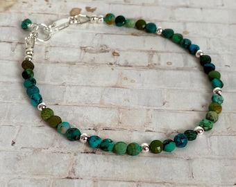 Genuine Turquoise Bracelet, December birthstone