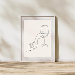 Black and White Wine Printable Art, Wine Lovers Wall Art, Bar Cart Decor, Wine Glass Art Print, Celebration Digital Download, Wine Art