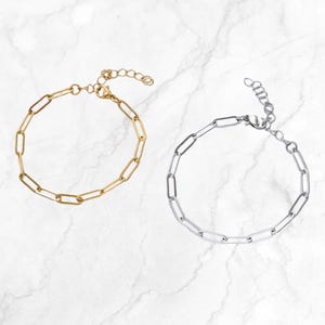 Luxury 18K Gold-Plated Stainless Steel Charm Bracelet – Adjustable, Lightweight & Tarnish-Resistant Jewelry for Everyday Elegance