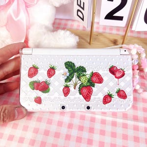 Estuche para 3DS y NDS con diseño de fresa y dibujos animados de nadador DIY, serie completa de modelos, estuche protector hecho a mano con dibujos animados de anime