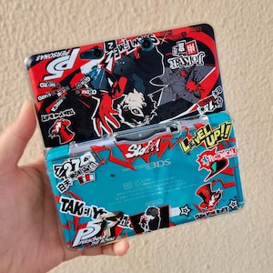 Red Black Anime Phantom Thief 3DS XL Case – Dynamic Comic Style Cover
